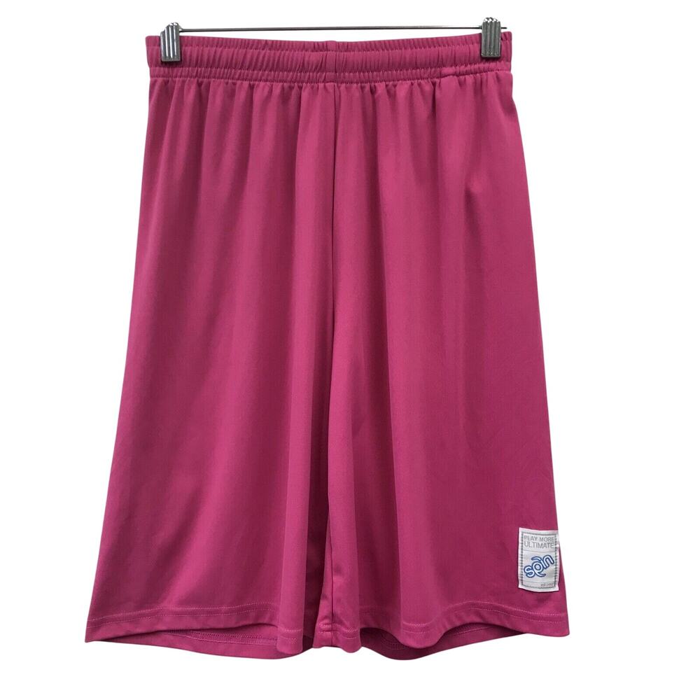 Spin Shorts Womens Small Activewear Pink Elastic Waist Drawstring